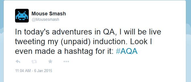 In retrospect, not the greatest hashtag, but it was short.